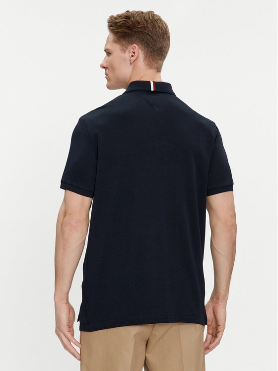 Tommy Hilfiger Tommy Hilfiger Pólóing Interlock MW0MW34783 Sötétkék Regular Fit