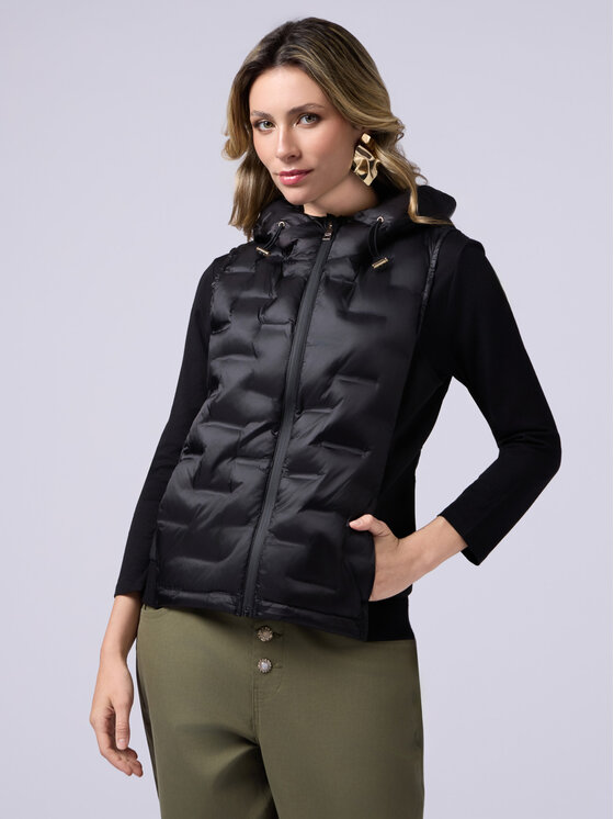 Oltre Oltre Giubbotto piumino F584R001390N033 Nero Slim Fit