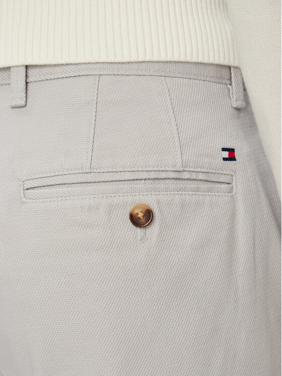 Tommy Hilfiger Tommy Hilfiger Pantaloni chino Denton MW0MW43151 Grigio chiaro Regular Fit