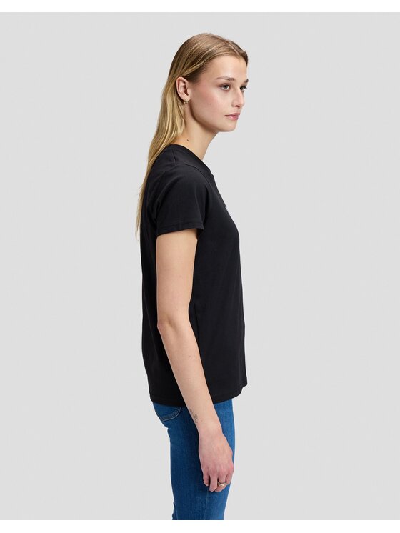 Lee Lee T-Shirt JEANS TSHIRT Czarny Regular Fit