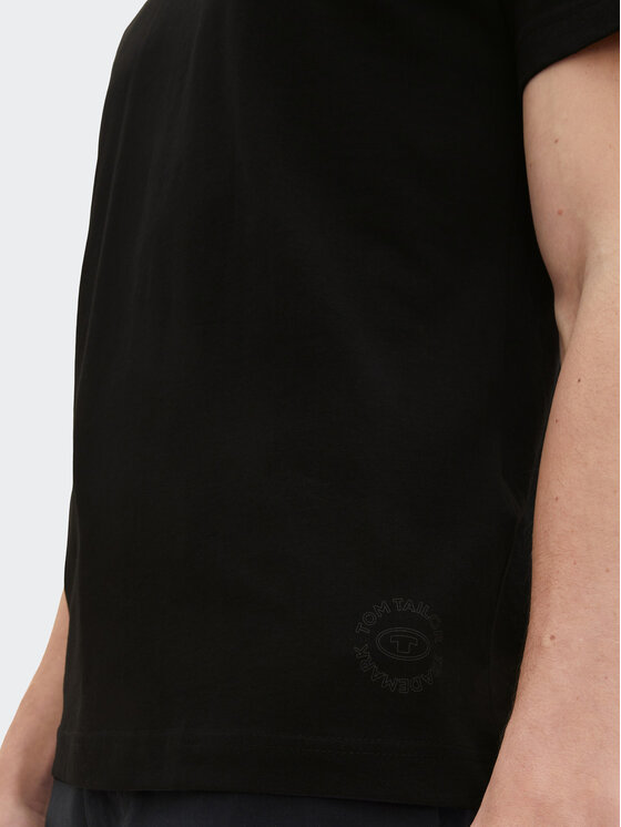 Tom Tailor Tom Tailor Komplekt kahest t-särgist 1037741 Must Regular Fit