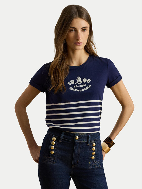 LAUREN RALPH LAUREN Tricou 200B21056001 Bleumarin Relaxed Fit