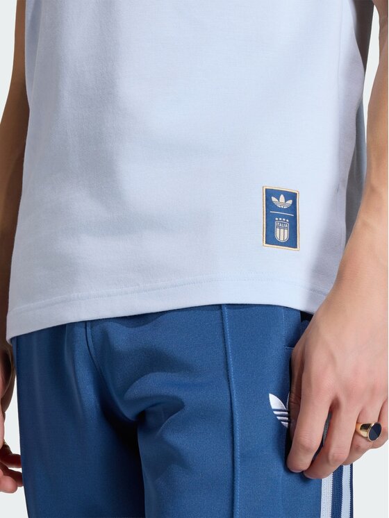 adidas adidas Koszulka techniczna 161929 Niebieski jasny Slim Fit