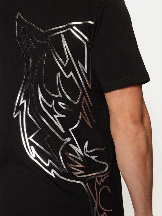 Plein Sport Plein Sport Tricou AADC MTK7913 STE003N Negru Regular Fit