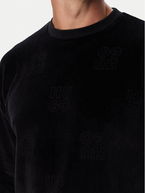HUGO HUGO Jopa Veloro Sweatshirt 50571215 Črna Regular Fit