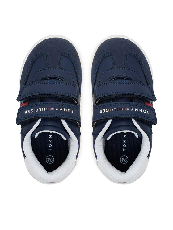 Tommy Hilfiger Tommy Hilfiger Sneakers Stripes Low Cut Lace Velcro Sneaker T1X9-33840-1269 M Dunkelblau