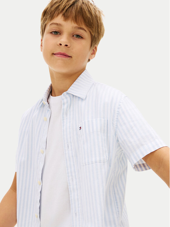 Tommy Hilfiger Tommy Hilfiger Πουκάμισο KB0KB10210 Ανοιχτό μπλε Regular Fit