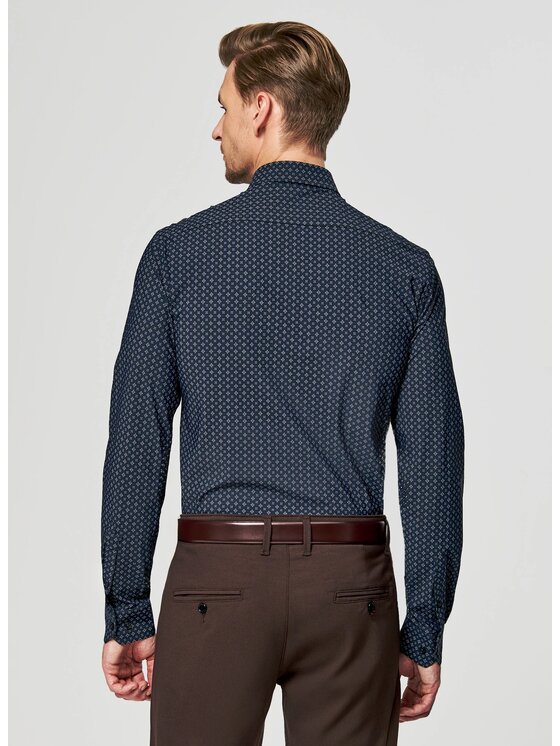 Pako Lorente Pako Lorente Koszula P26SF-1X-061 Granatowy Slim Fit