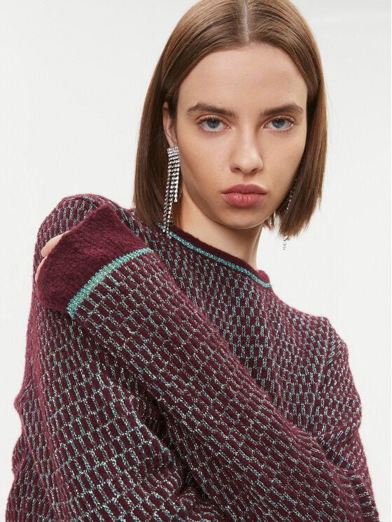 PINKO Pinko Pullover Scimpanze 102226 A1BH Dunkelrot Regular Fit