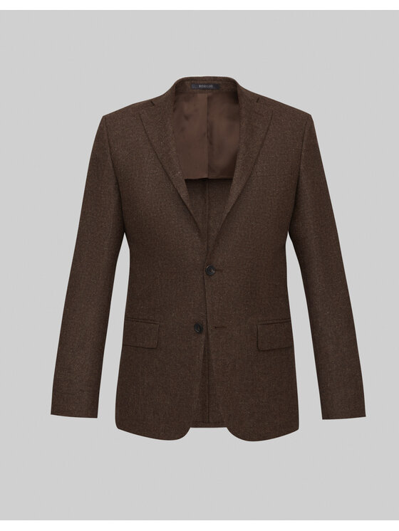 Borgio Borgio Marynarka moricone Brązowy Slim Fit
