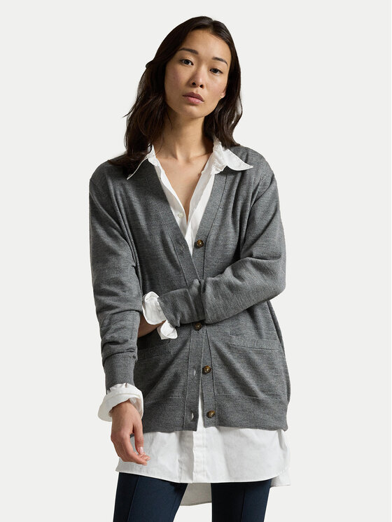 Polo Ralph Lauren Polo Ralph Lauren Kardigan 211956233002 Šedá Relaxed Fit