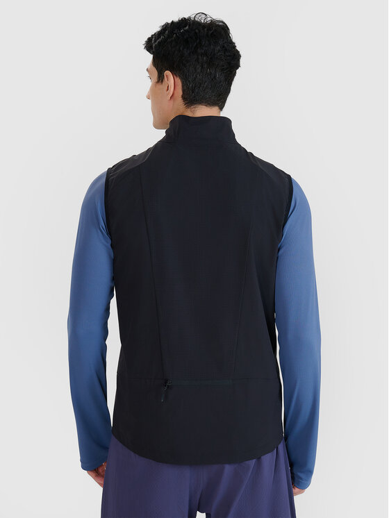 4F 4F Kamizelka BLAST Czarny Slim Fit