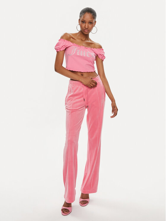 Juicy Couture Juicy Couture Bluzka Brodie JCWCT23309 Różowy Regular Fit