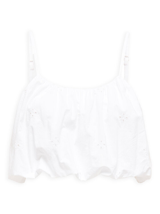 ONLY ONLY Top Lou 15342566 Valge Cropped Fit