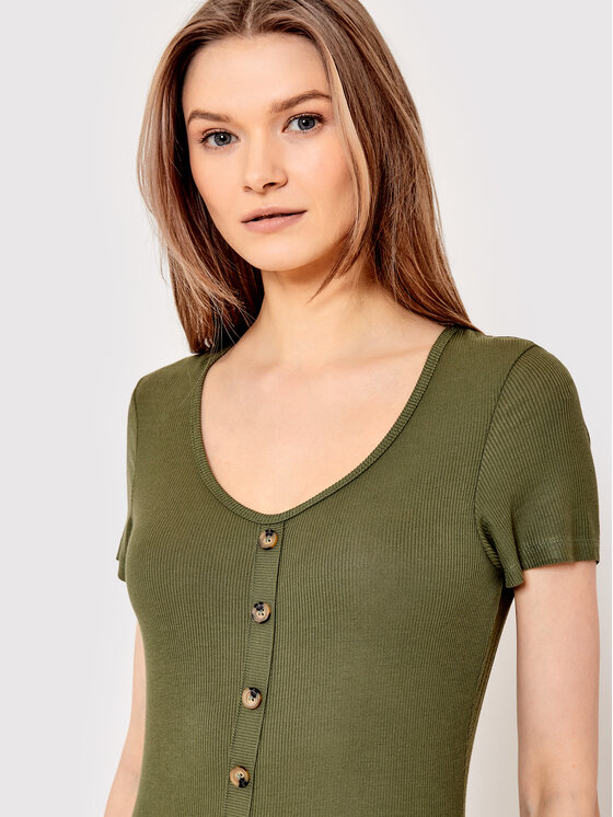 Blusa LTS-69POLLYPKA Verde Slim Fit