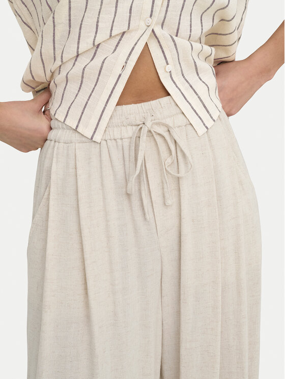 ONLY ONLY Παντελόνι υφασμάτινο Siesta 15373197 Κρεμ Regular Fit