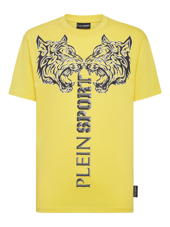 Plein Sport Plein Sport T-Shirt 1317 Żółty Regular Fit