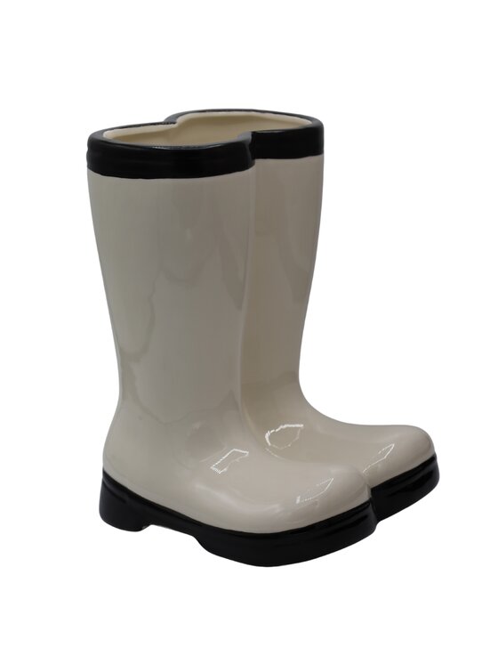 MIAhome MIAhome Kwietnik ceramiczny SCARPE kalosze Biały