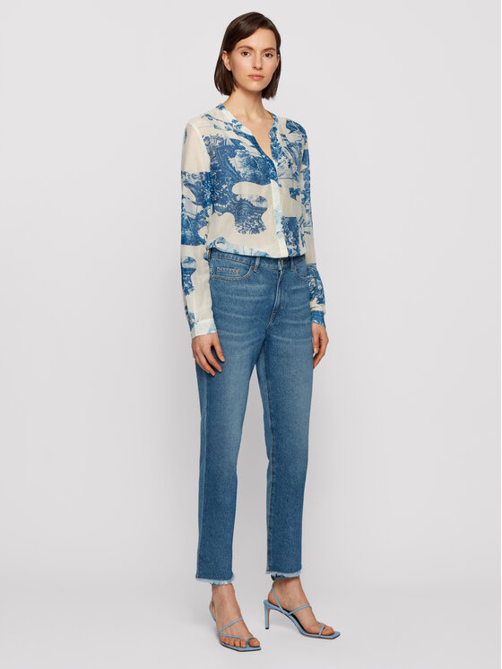 BOSS Boss Ing C_Befelize_9 50448832 Kék Relaxed Fit
