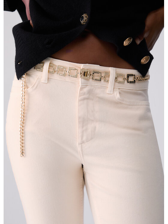 Liu Jo Liu Jo Pantaloni di tessuto UF6013T690A30905 Bianco Regular Fit