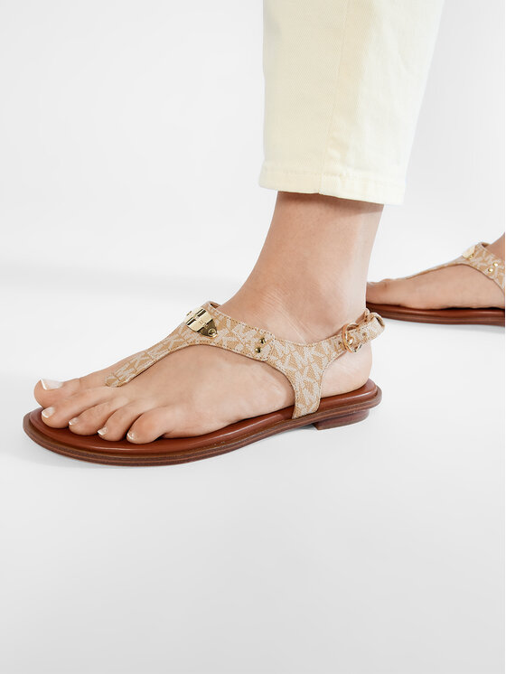 MICHAEL Michael Kors Sandalen Mk Plate Thong 40S9MKFA1B Beige