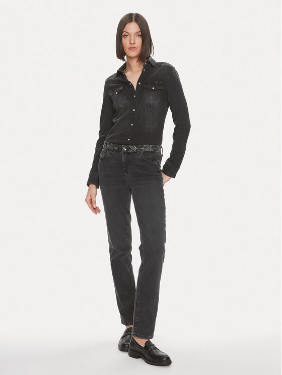 Liu Jo Liu Jo Traperice UF3016 D4391 Siva Slim Fit
