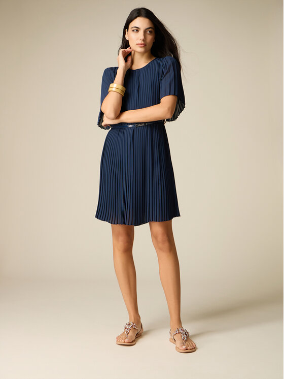 Oltre Oltre Vestito da giorno 7024J000895N034 Blu A-Line Fit