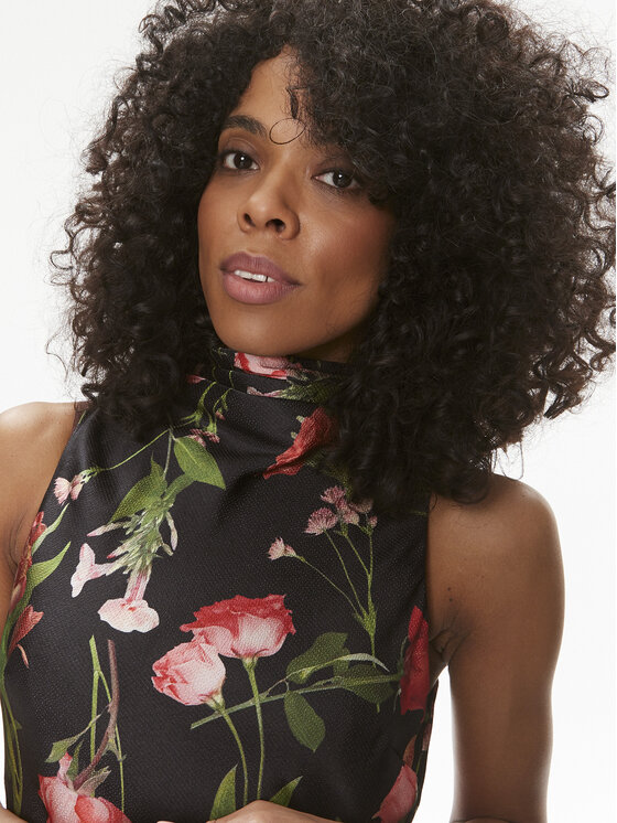 Ted Baker Ted Baker Φόρεμα καλοκαιρινό Connihh 275015 Μαύρο Regular Fit