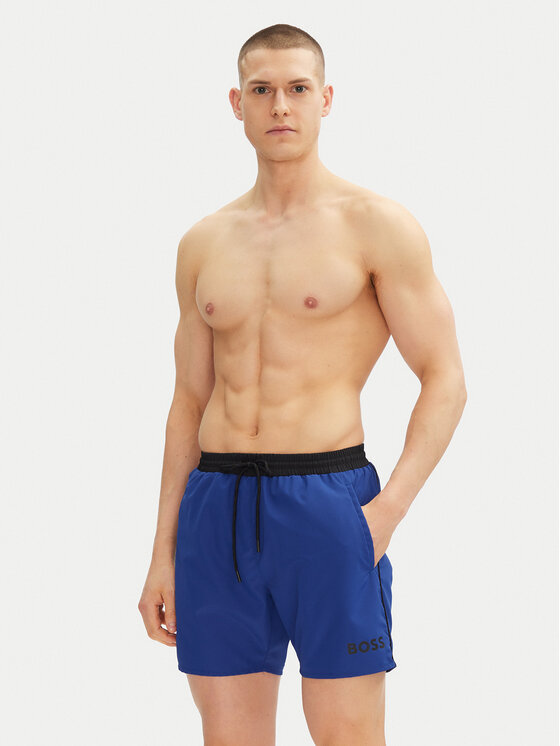 BOSS BOSS Plaukimo šortai Starfish 50514429 Mėlyna Regular Fit