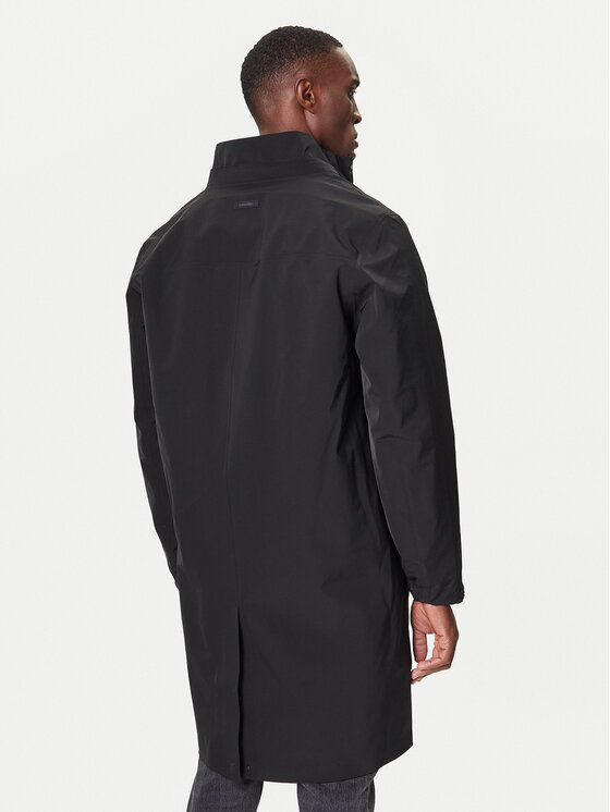 Calvin Klein Calvin Klein Kabát pro přechodné období LV04LD518G Černá Regular Fit