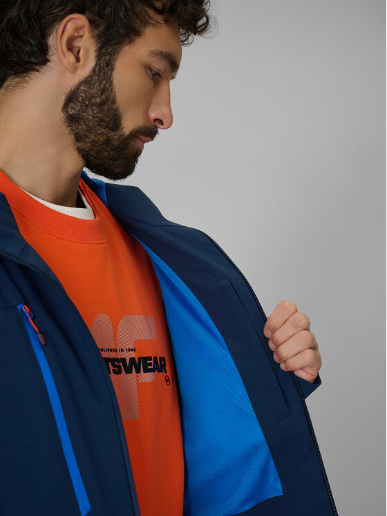 4F 4F Kurtka przejściowa MIDSHOP TEXTILE Granatowy Regular Fit