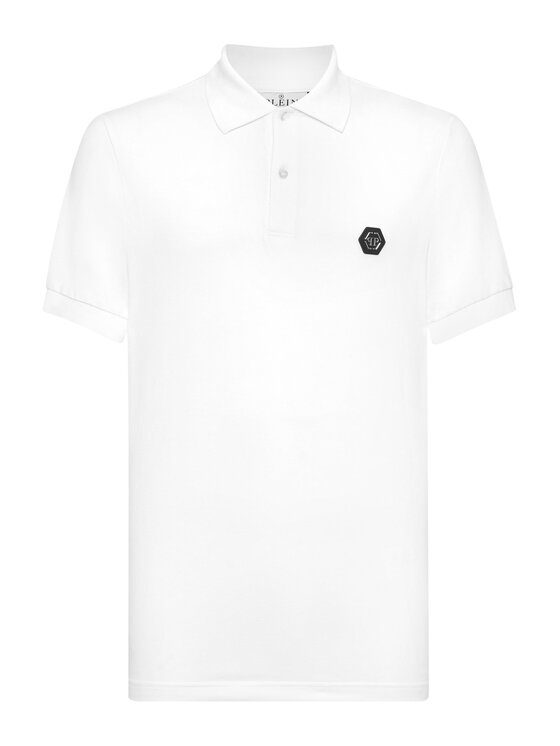 PHILIPP PLEIN PHILIPP PLEIN Polo 21069 Biały Slim Fit
