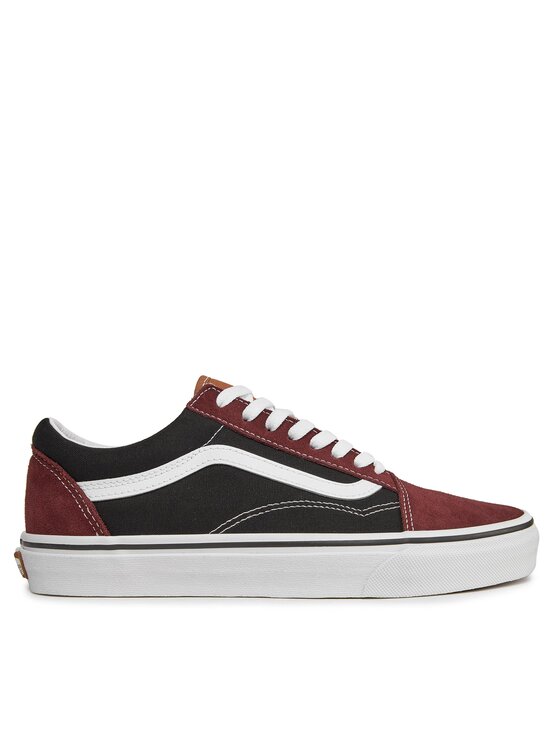 Vans old hot sale skool black maroon