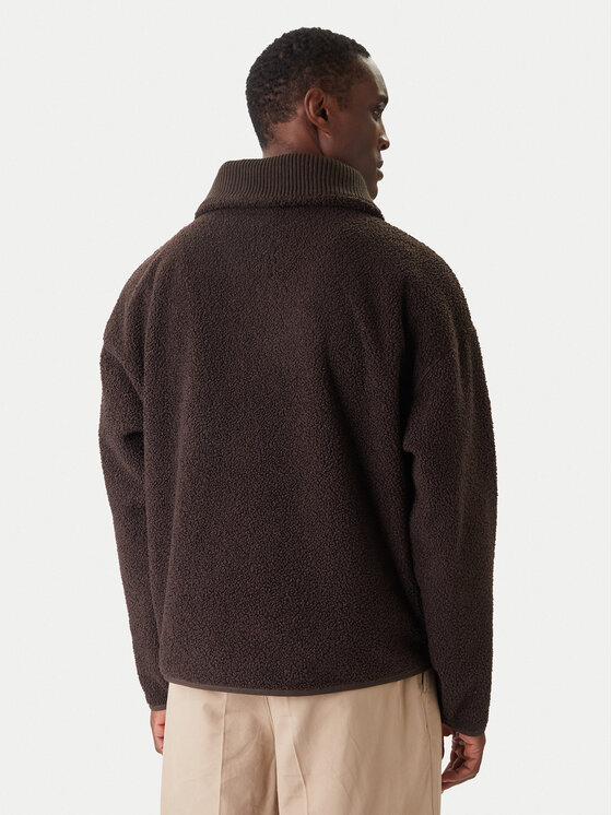 Lacoste Lacoste Polár kabát SH5500 Barna Relaxed Fit