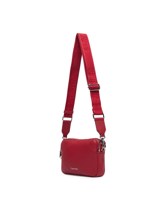 Calvin Klein Calvin Klein Rankinė Webbing 2X Strap Camera Bag LV04F3656G Raudona