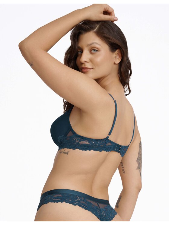 Esotiq Esotiq Biustonosz push-up 40858 Niebieski