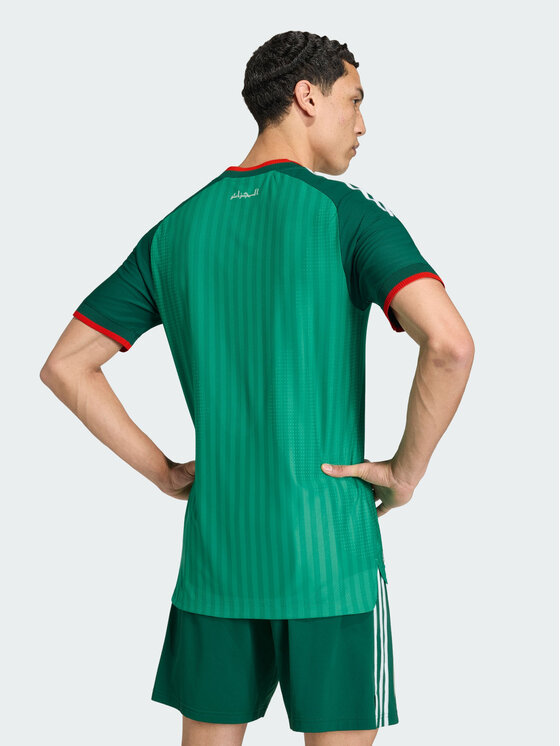 adidas adidas Koszulka techniczna Algeria 26 Away Authentic Jersey Zielony Slim Fit