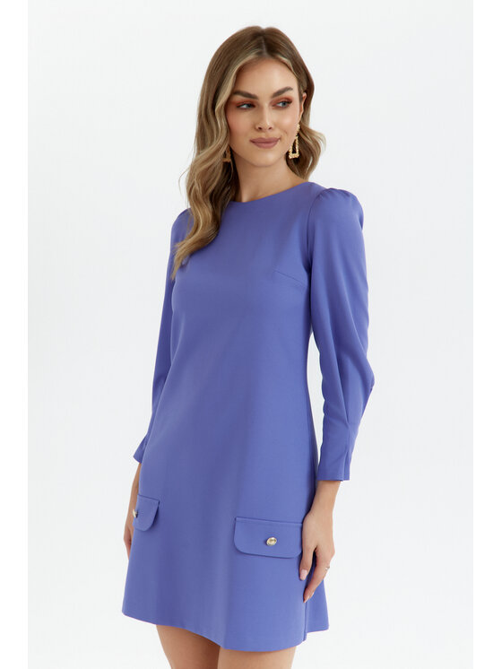 Makover Makover Sukienka wieczorowa K148 Fioletowy Ladies Fit