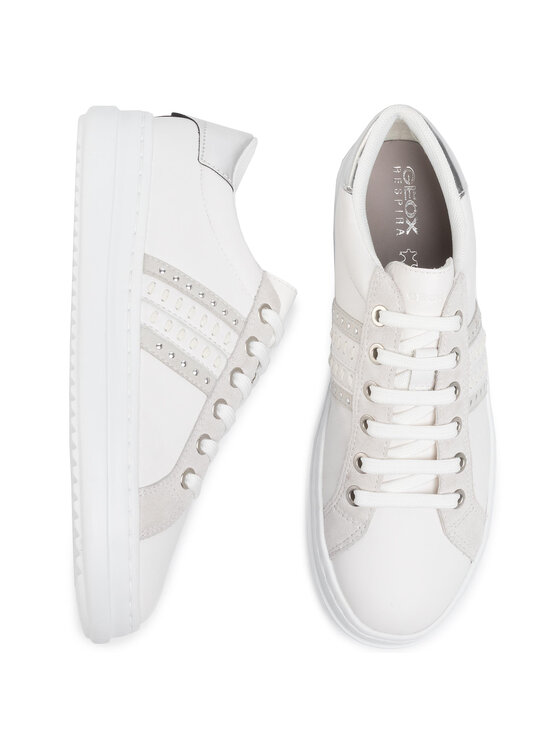 Geox Geox Sneakersy D Pontoise DD02FED 085BN C0007 Biały
