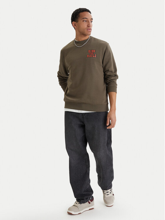 Element Element Mikina Timber Boxcar Cr ELYSF00312 Khaki Regular Fit