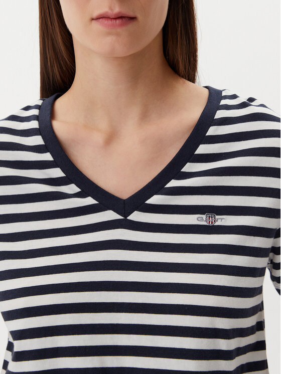 Gant Gant Tričko 4200566 Tmavomodrá Regular Fit