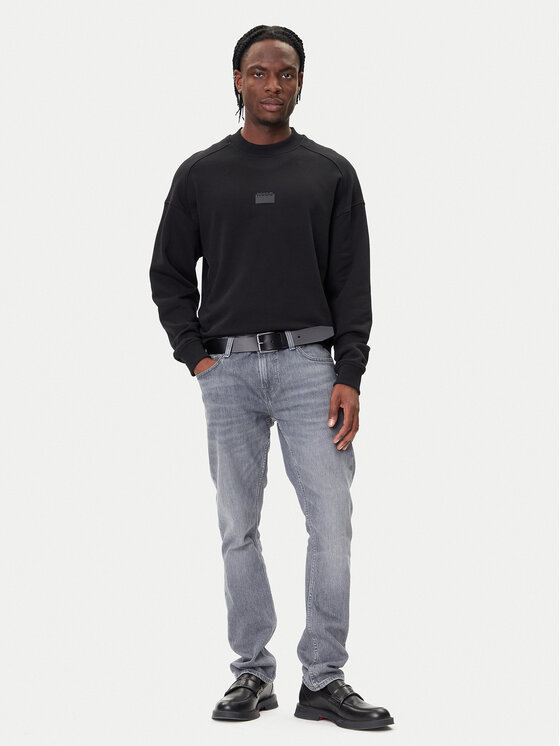 HUGO HUGO Bluza Delastcrew 50546672 Czarny Relaxed Fit