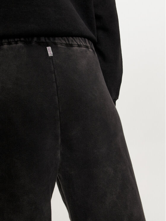 Deha Deha Teplákové kalhoty C12175 Černá Relaxed Fit