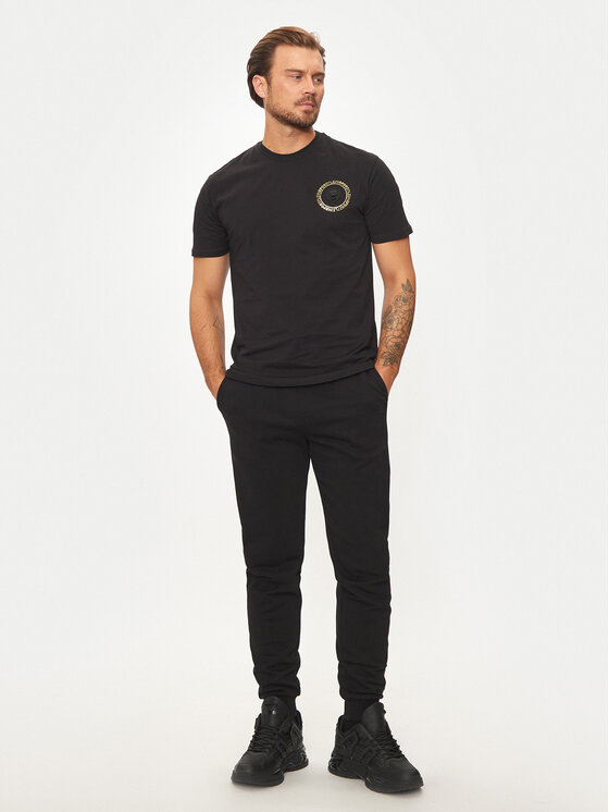 Plein Sport Plein Sport Tričko AADC MTK7938 STE001N Čierna Regular Fit