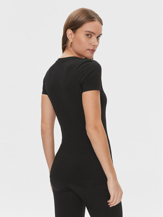 Guess Guess Tricou W4RI33 J1314 Negru Slim Fit