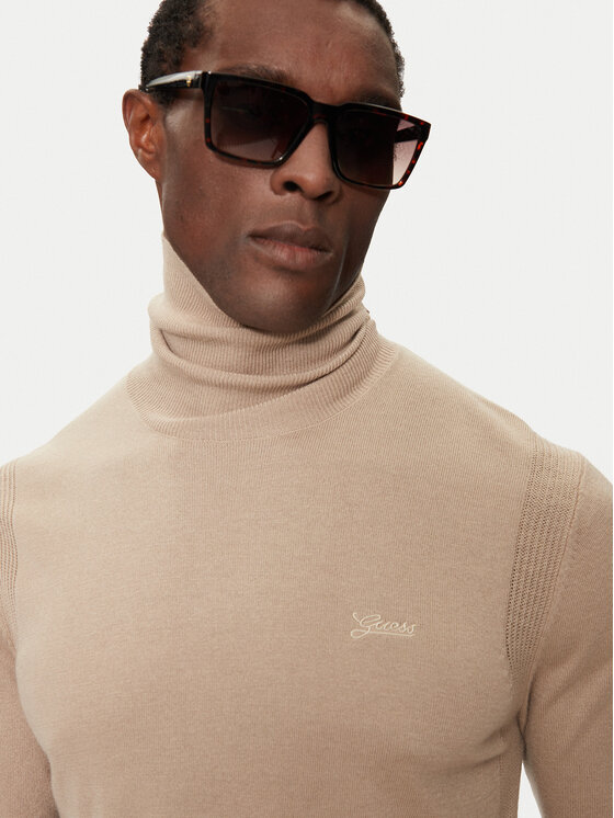 Guess Guess Rollkragenpullover M4BR05 Z3H82 Beige Regular Fit