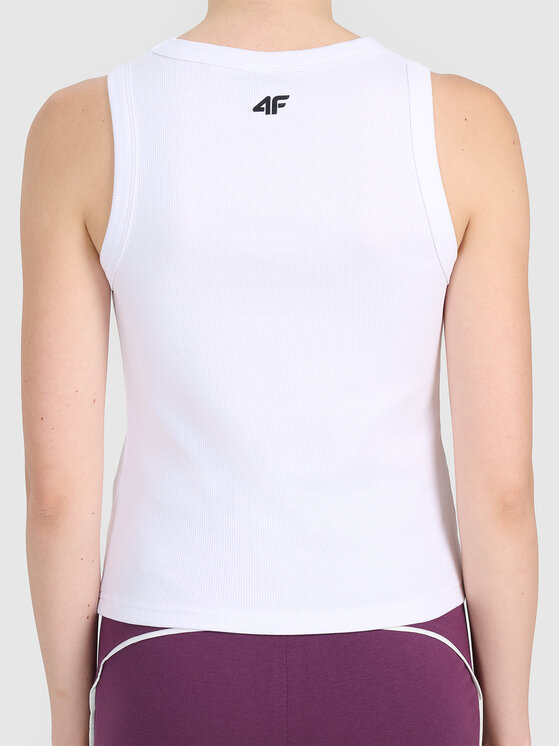 4F 4F T-Shirt 4FWMM00TSLEF299-10S Biały Active Fit