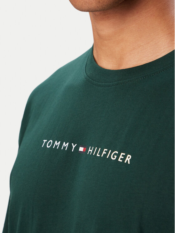 Tommy Hilfiger Tommy Hilfiger Тишърт UM0UM03685 Тъмнозелен Regular Fit