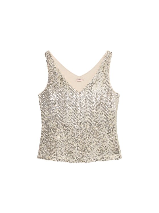 Oltre Oltre Blusa 2478J000715N002 Oro Slim Fit