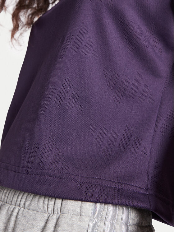 adidas adidas Polo majica Stadium 3-Stripes Tennis Inspired Jacquard JY3426 Vijolična Regular Fit